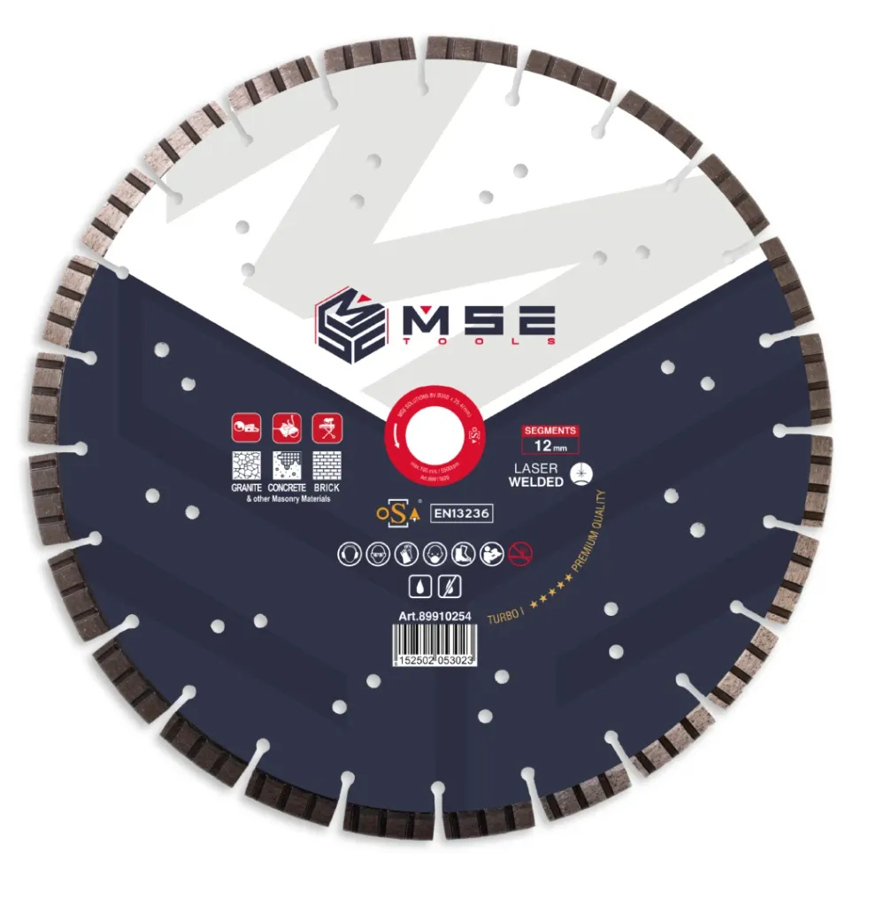 MSE TOOLS Diamantzaagblad PRO 12 – Ø350×20 mm – Beton